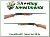 Ithaca Model 37 Featherlight 12 Ga Exc Cond! - 1 of 4