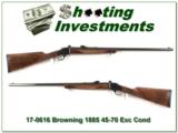 Browning 1885 in 45-70 Exc Cond great wood! - 1 of 4