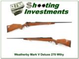Weatherby Mark V Deluxe 270 Wthy Mag - 1 of 4