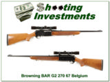 Browning BAR Grade II 270 Win w Leupold! - 1 of 4