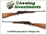 Browning BLR Belgium hard to find 243! - 1 of 4