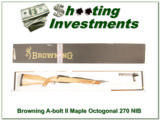 Browning A-bolt II Maple Octagonal 270 NIB! - 1 of 4