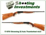 Browning 22 Auto 50’s Belgium Thumbwheel collector! - 1 of 4