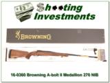 Browning A-bolt II Medallion 270 Win last of the new ones! - 1 of 4