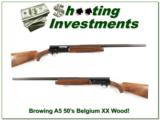 Browning A5 12 Gauge 56 Belgium 2 barrels XX WOOD! - 1 of 4