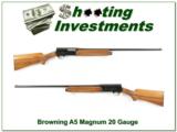 Browning A5 20 Magnum 67 Belgium Blond! - 1 of 4