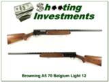 Browning A5 Light 12 72 Belgium Exc Cond! - 1 of 4
