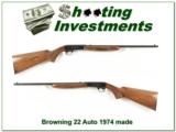Browning 22 Auto 1974 First Year Japam made Exc Cond! - 1 of 4
