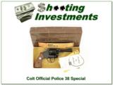 Colt Official Police 38 Special 4in in box! - 1 of 4