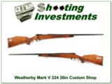 Weatherby Mark V Varmintmaster Custom Shop 224!!! - 1 of 4