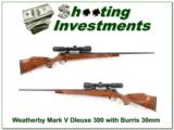 Weatherby Mark V Deluxe 300 with 30mm Burris - 1 of 4