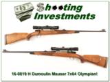 H Dumoulin High Grade FN Mauser 7x64 Browning Olympian engraved! - 1 of 4