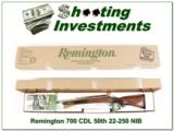 Remington 700 50th Anniversary Limited Edition 22-250 NIB - 1 of 4