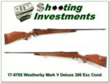 Weatherby Mark V Deluxe 300 Wthy Mag Accubreak Exc Cond! - 1 of 4