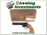 Colt Python 6in polished blue Collector! - 1 of 4