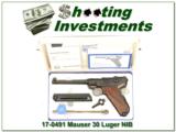 Mauser Luger Interarms 30 caliber 6in NIB! - 1 of 4