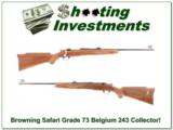 Browning Safari Grade 73 Belgium 243 Winchester Exc Cond! - 1 of 4