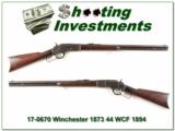 Wnchester 1873 44 WCF made in 1894 Round Barrel - 1 of 4