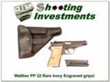 Walther Model PP 22 Semi Auto Ivory Factory Grips! - 1 of 4