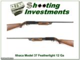 Ithaca Model 37 Featherlight 12 Ga Exc Cond! - 1 of 4