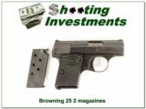 Browning Baby 25 Blued 2 Magazines! - 1 of 4