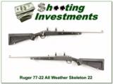 Ruger 77/22 All Weather Stainless Skeleton w/ 2 magazines! - 1 of 4