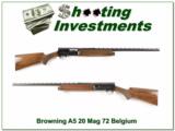 Browning A5 20 Magnum 72 Belgium 26in IC VR - 1 of 4