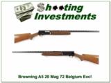 Browning A5 20 Magnum 72 Belgium Exc Cond! - 1 of 4