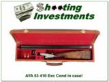 AYA Model 53 Rare 410 collector condition in case! - 1 of 4