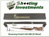 Browning A-Bolt II 243 Medallion ANIB Nice WOOD! - 1 of 4