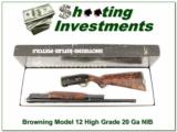 Browning Model 12 High Grade 5 20 Ga XXX NIB - 1 of 4