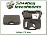Walter CCP 9mm new, unfired with case, papers and 2 magazines - 1 of 4