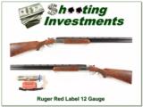 Ruger Red Label 12 Gauge Exc Cond XX Wood! - 1 of 4