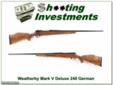 Weatherby Mark V Deluxe 240 26in German! - 1 of 4
