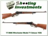 First Year 1936 Winchester Model 71 Deluxe 348 Win - 1 of 4