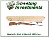 Weatherby Mark V Ultramark 300 in box with accubreak! - 1 of 4