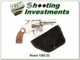 Hard to find Rossi 22LR Revolver 1262 Nickel - 1 of 4