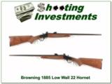 Browning 1885 Low Wall 22 Hornet Exc Cond - 1 of 4