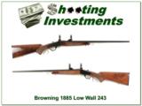 Browning 1885 Low Wall 243 Winchester Exc Cond - 1 of 4