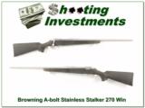 Browning A-bolt Stainless Stalker 270 Win Exc Cond! - 1 of 4