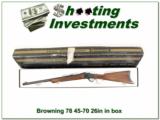 Browning 1885 45-70 26in Octagonal barre in bow - 1 of 4