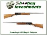 Browning A5 20 Magnum 69 Belgium VR Exc Cond! - 1 of 4