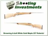Browning A-bolt White Gold Maple 257 Roberts! - 1 of 5