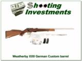 Weatherby XXII 22 Bolt action Anschutz made Custom! - 1 of 4