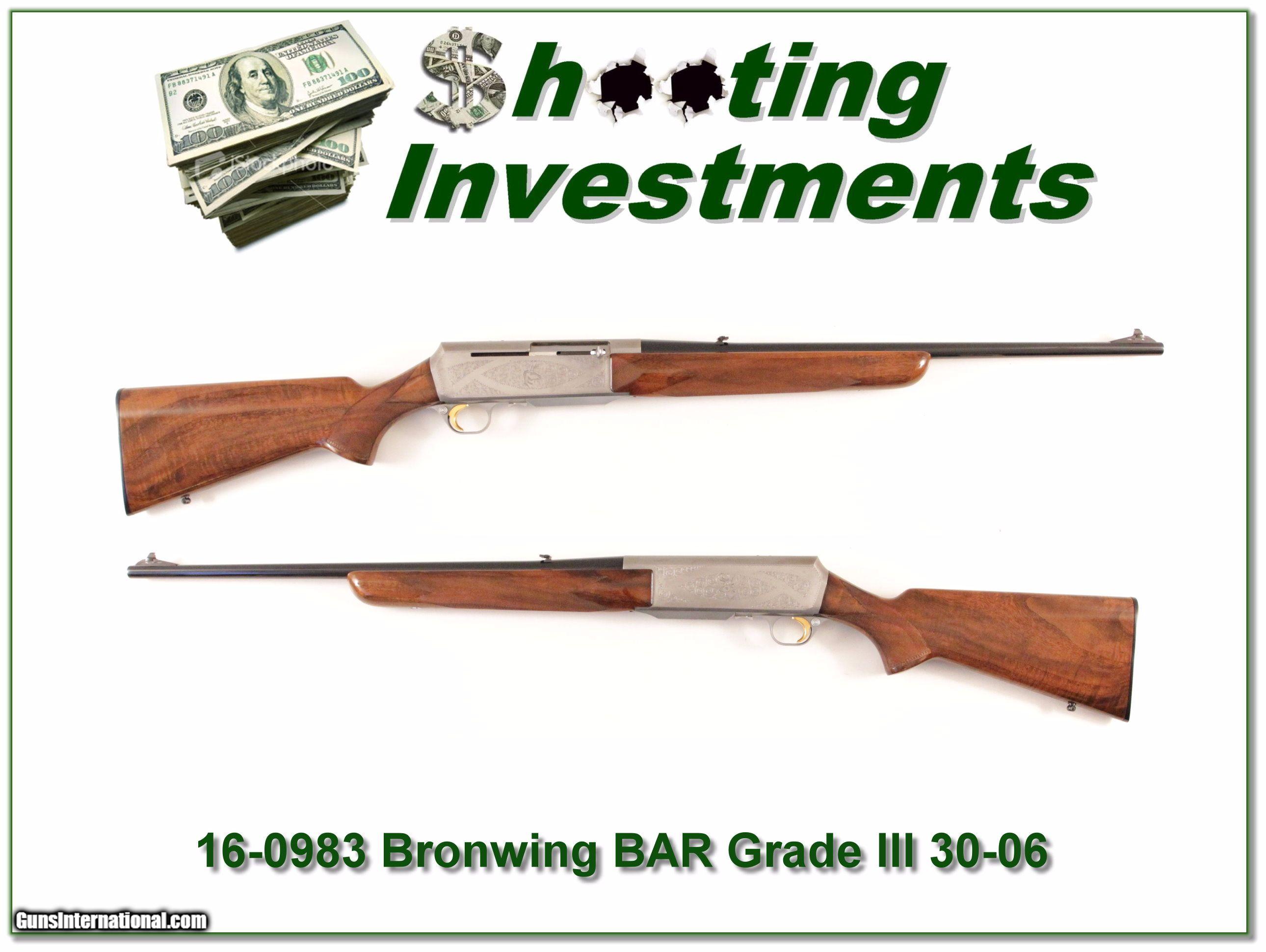 Browning BAR Grade 3 70 Belgium 30-06