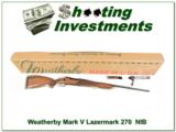 Weatherby Mark V Lazermark 270 Wthy Mag NIB - 1 of 4