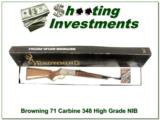 Browning Model 71 Carbine High Grade 348 Win NIB - 1 of 4