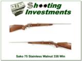 Sako 75 Stainless Walnut in 338 Winchester Magnum! - 1 of 4