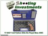 Colt Python Elite Custom Shop 6in Royal Blue NIC - 1 of 4