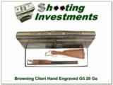 Browning Citori Grade 5 20 Ga Superlight hand engraved! - 1 of 4